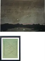 Thomas Zipp, A.B.:H.G.:B.16. (in two parts), 2005, (i) acrylic, oil on canvas(ii) mixed media