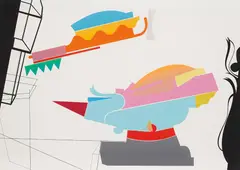 Haluk Akakçe, Breakfast, 2007, ink, acrylic on museum board