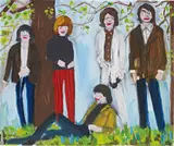Stella Vine, The Rolling Stones in the Forest, 2005, oil on panel