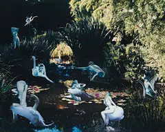 Marnie Weber, Swan Song, 2000, collaged paper, chromogenic print