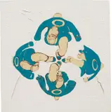 Inka Essenhigh, Cheer Leaders, 1997, oil on vinyl