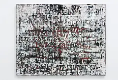 Mark Bradford, Waiting on Forever, 2011, mixed media collage on canvas
