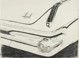 Andy Warhol, Untitled (Imperial Car Detail), 1962, graphite on paper