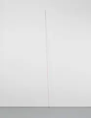 Fred Sandback, Untitled (Rust Brown Diagonal), 1976, rust brown acrylic yarn