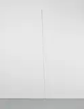 Fred Sandback, Untitled (Rust Brown Diagonal), 1976, rust brown acrylic yarn