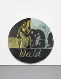 Wald by Neo Rauch, 1993, oil on paper, laid on two adjoining panels, sold Jun 2015