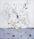 Secundino Hernández, Untitled, 2013, gouache, acrylic, alkyd, oil on canvas