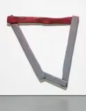 Justin Adian, Triangle, 2014, oil, enamel, spray paint on canvas over ester foam