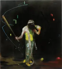 In Da Club - Me Time by Nigel Cooke, 2010, oil on linen, sold Jun 2015
