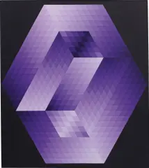 Gest-Fond by Victor Vasarely, 1970-1973, acrylic on linen, offered Jun 2015