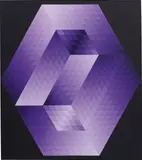 Gest-Fond by Victor Vasarely, 1970-1973, acrylic on linen, offered Jun 2015