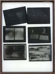 Show Your Wound by Joseph Beuys, 1977, six photographic negatives, in artist's steel and glass frame, with artist's wooden box, sold Jun 2015