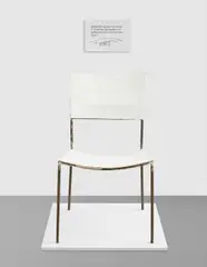 Nacktstuhl by Franz West, 1996, metal and wood chair, with plaster on Masonite, sold Jun 2015