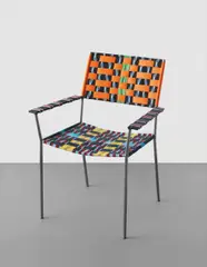 Onkel Stuhl by Franz West, 2007, woven synthetic textile over steel tubular frame, sold Jun 2015