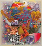 Markus Oehlen, Sohn von Zwielicht, 2001, acrylic, spray paint on canvas