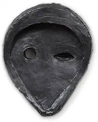 Yet to be Titled (Teardrop Mask) by Thomas Houseago, 2012, patinated bronze, sold Jun 2015