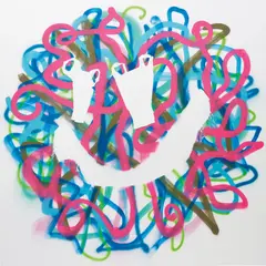 Eddie Peake, Shemale VIII, 2012, spray paint on linen