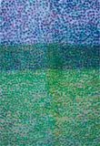 Parker Ito, Inkjet Painting #49 (8 color ink), 2013, inkjet on silk