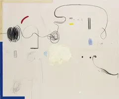 Untitled by Christian Rosa, 2014, charcoal, oil stick, oil, graphite on canvas, sold Jun 2015