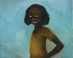 Feeding the Anthrapologist by Lynette Yiadom Boakye, 2004, oil on linen, sold Jun 2015
