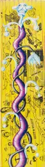 Yellogro by Kenny Scharf, 1994, acrylic on canvas, sold Jun 2015