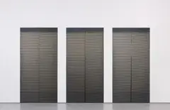 Untitled (Triptych) by Ned Vena, 2011, vinyl on aluminum, in three parts, sold Jun 2015