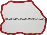 Michelangelo Pistoletto, Frattali, 1999-2000, acrylic on shaped mirror