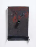 Mark Grotjahn, Untitled (Blue Eyes Brown Hanging Perforated Mark M3.d)