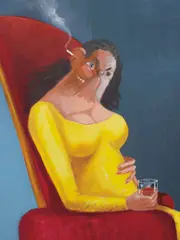 Stranger on a Plane by George Condo, 2010, oil on canvas, sold Oct 2015