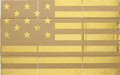 Danh Vō, VJ Star, 2010, gold leaf on cardboard