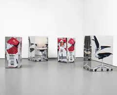Horse Fraud by Urs Fischer, 2010, Silkscreen print on mirror-polished stainless steel sheets, polyurethane foam sheets, two-component polyurethane adhesiv, sold Oct 2015