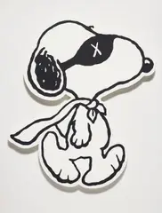 Snoopy: Red Baron by Kaws, 2014, acrylic on canvas, laid on panel, sold Oct 2015