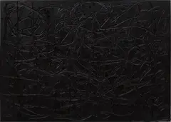 Deliver by Rashid Johnson, 2013, black soap, wax, sold Oct 2015