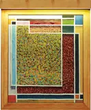 Anton Henning, Interieur No. 322, 2006, oil on canvas, wooden frame, electrical lighting