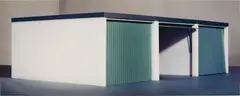 Thomas Demand, Three Garages, 1995, chromogenic print, Diasec mounted