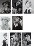 Yasumasa Morimura, Eight Works: i) Self-Portrait (b&w)/After Liza Minnelli ii) Self-Portrait (b&w)/After Sylvia Kristel, iii) Self-Portrait (b&w)/After Brigitte Bardot, iv) Self-Portrait (b&w)/After Greta Garbo v) Self-Portrait (b&w)/After Ingrid Bergman, vi) Self-Portrait (b&w)/After Audrey Hepburn, vii) Self-Portrait (b&w)/After Greta Garbo 2, viii) Self-Portrait (b&w)/After Marilyn Monroe, 1996, gelatin silver prints, in 8 parts