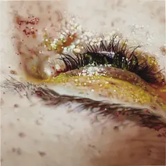 Sun Spots by Marilyn Minter, 2007, enamel on metal, sold Oct 2015