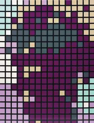 LLDNBR by Sarah Morris, 1998, household gloss on canvas, sold Oct 2015