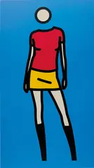 Sara Gets Undressed. 1 by Julian Opie, 2004, vinyl, sold Oct 2015