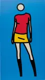 Julian Opie, Sara Gets Undressed. 1, 2004, vinyl