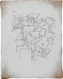 25. Maerz 2006 by Ugo Rondinone, 2006, gesso, collage and graphite on linen, sold Oct 2015