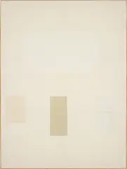 Untitled by Ethan Cook, 2013, hand woven cotton canvas, in artist's frame, sold Oct 2015