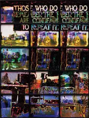 Matthew Day Jackson, Community Hall featuring Harvard Five and Guests, 2005 / 2010, 15 digital c-Prints from hand-coloured, colour negatives