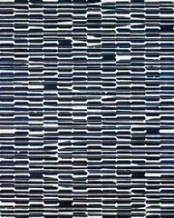 Solar Catastrophe by Allora & Calzadilla, 2011, broken solar panel fragements, collage on linen, sold Oct 2015