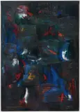 Dan Rees, Artex Painting, 2012, oil on canvas, in an artist's frame