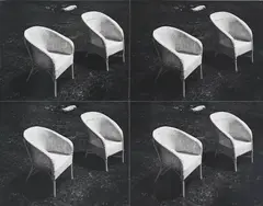 Wicker Chair by Andy Warhol, 1986, four stitched gelatine silver photographs, sold Oct 2015