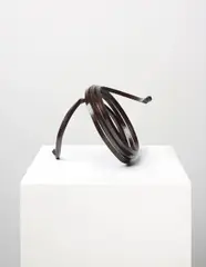 Indeterminate Line by Bernar Venet, 1991, rolled steel with patina, sold Oct 2015