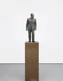 Sean Henry, Sic Transit Gloria Mundi, 1999, bronze, oil and concrete resin base