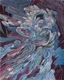 Emilio Perez, Naked Eye, 2010, acrylic and latex on wood panel