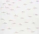Ghada Amer, I Do Not Love You, 2005, acrylic, embroidery and gel on canvas